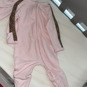 Burberry onesie 3 piece set